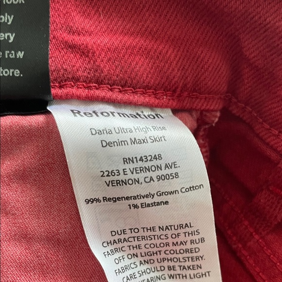 Reformation Red Maxi Skirt - Picture 3 of 6